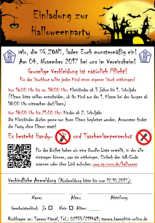 einladung halloween 2017